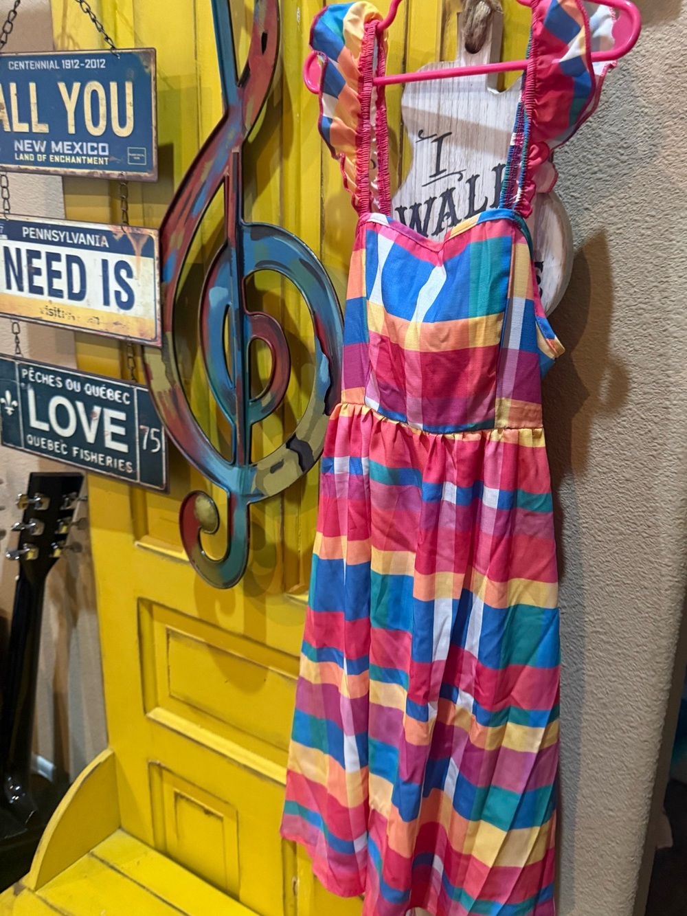 Colorful Rainbow Stripe Sundress